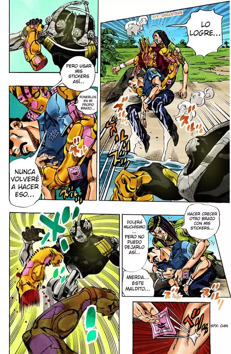 JoJo's Bizarre Adventure Parte 6: Stone Ocean Full Color Capitulo 31: Foo Fighters parte 1 página 9