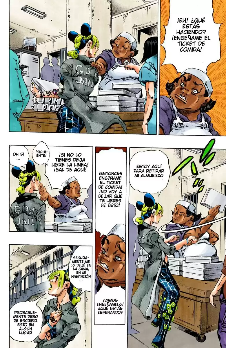 JoJo's Bizarre Adventure Parte 6: Stone Ocean Full Color Capitulo 98: ¡Jail House Lock! parte 3 página 2