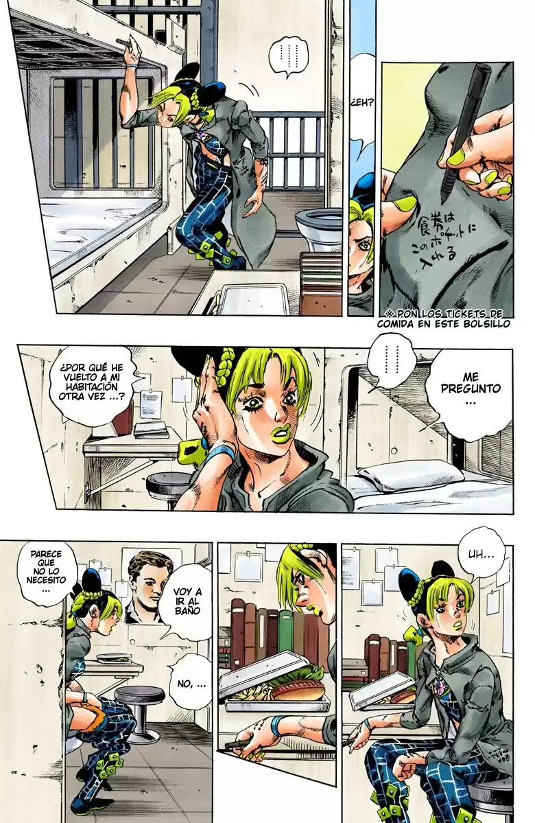 JoJo's Bizarre Adventure Parte 6: Stone Ocean Full Color Capitulo 98: ¡Jail House Lock! parte 3 página 3