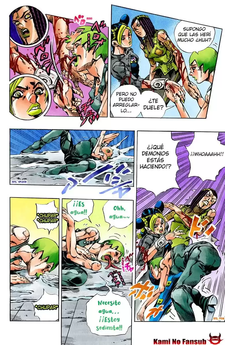 JoJo's Bizarre Adventure Parte 6: Stone Ocean Full Color Capitulo 33: Foo Fighters parte 3 página 10