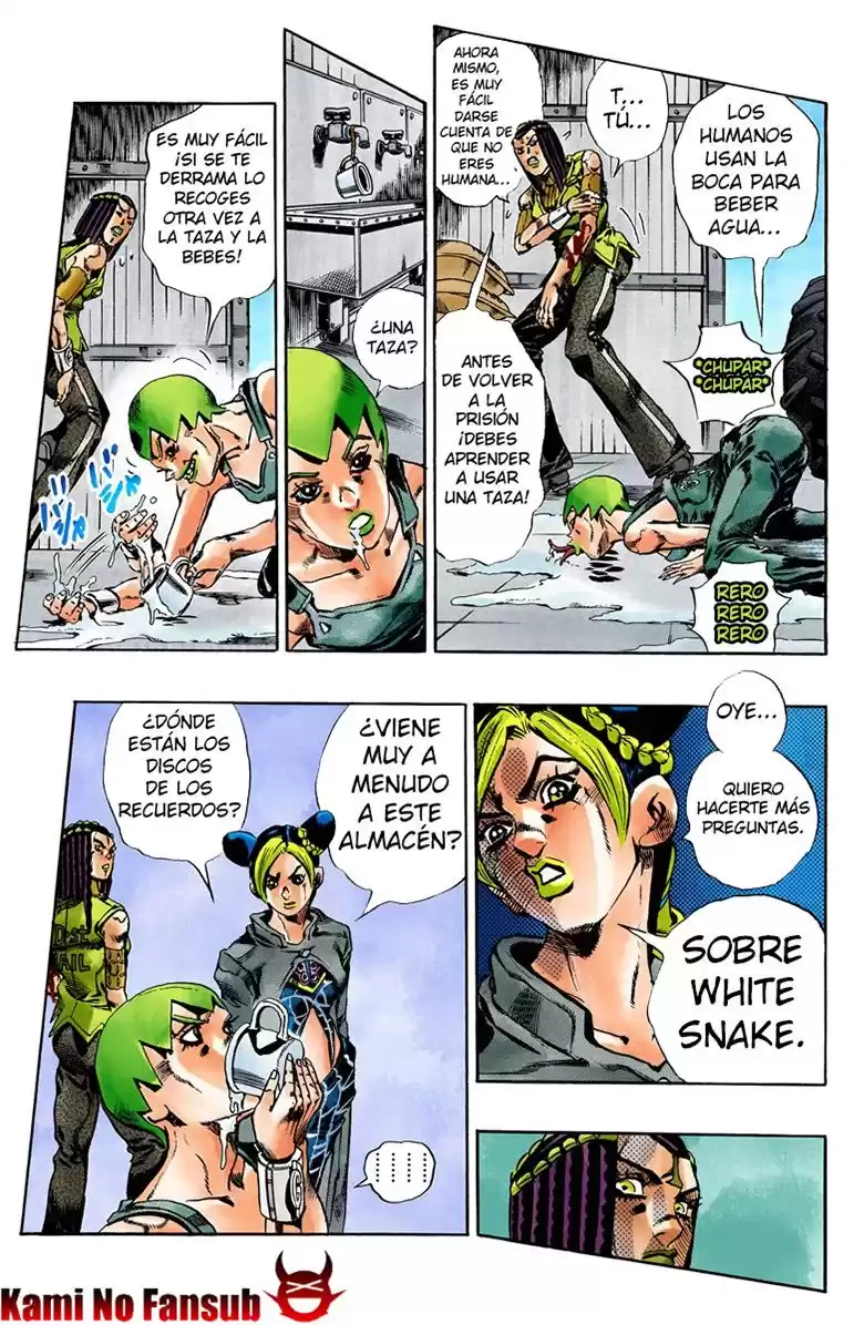 JoJo's Bizarre Adventure Parte 6: Stone Ocean Full Color Capitulo 33: Foo Fighters parte 3 página 11