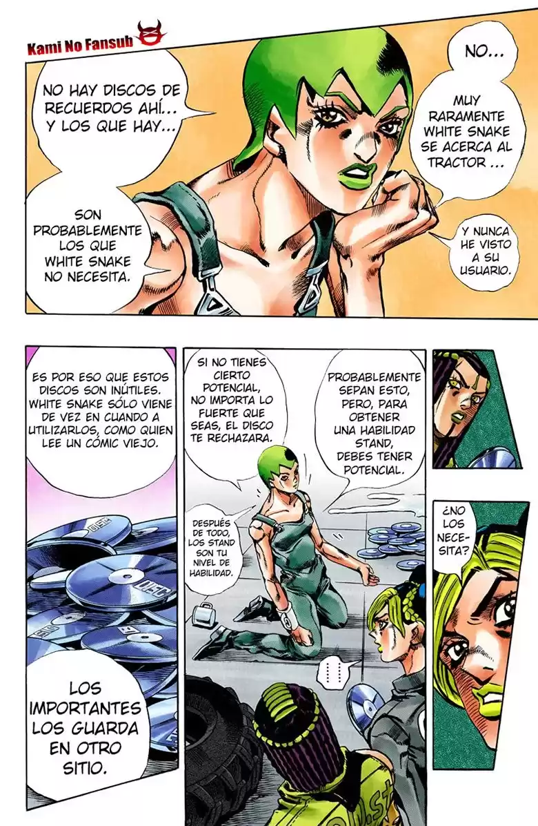 JoJo's Bizarre Adventure Parte 6: Stone Ocean Full Color Capitulo 33: Foo Fighters parte 3 página 12