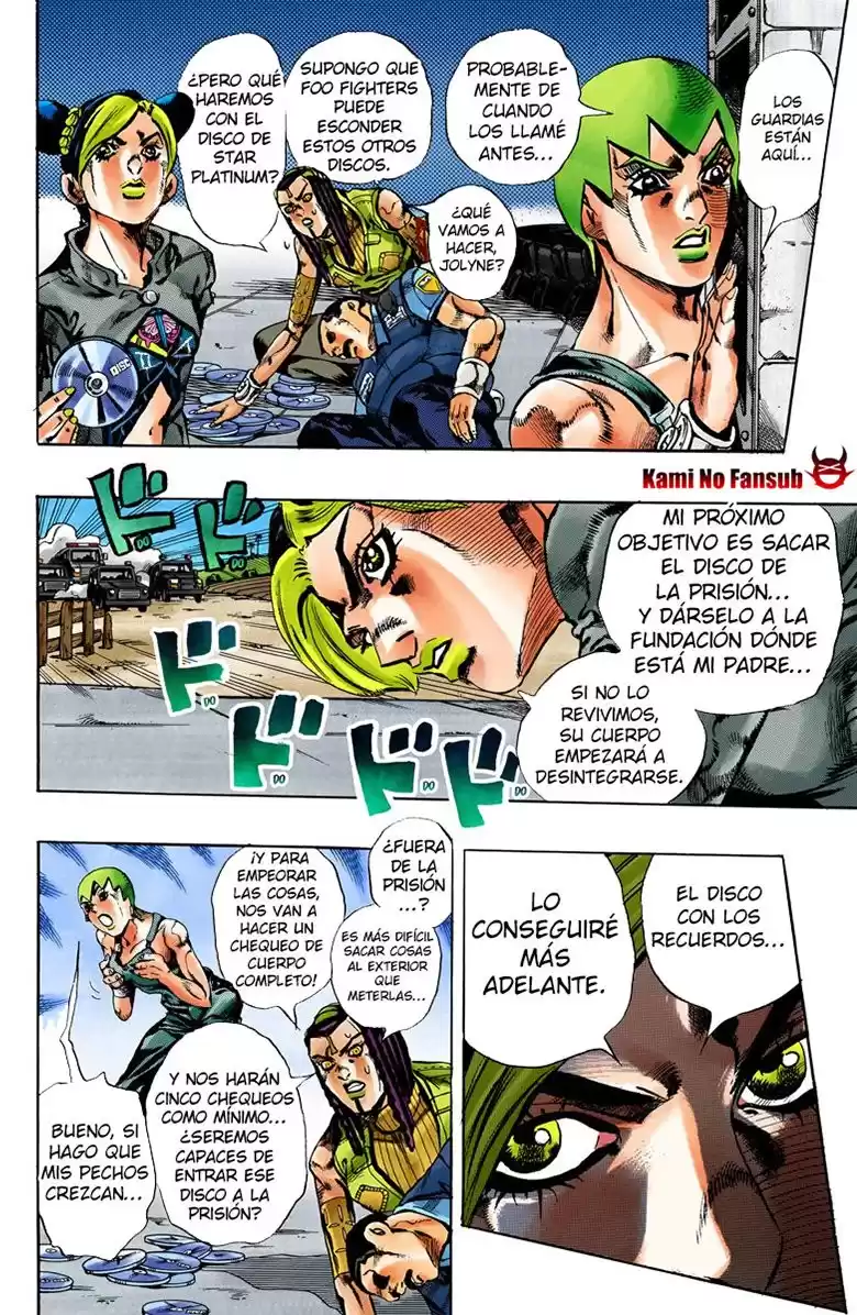 JoJo's Bizarre Adventure Parte 6: Stone Ocean Full Color Capitulo 33: Foo Fighters parte 3 página 14