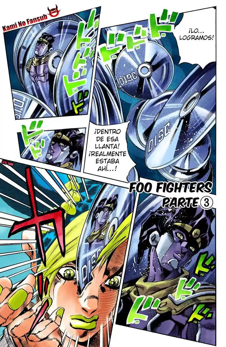 JoJo's Bizarre Adventure Parte 6: Stone Ocean Full Color Capitulo 33: Foo Fighters parte 3 página 3