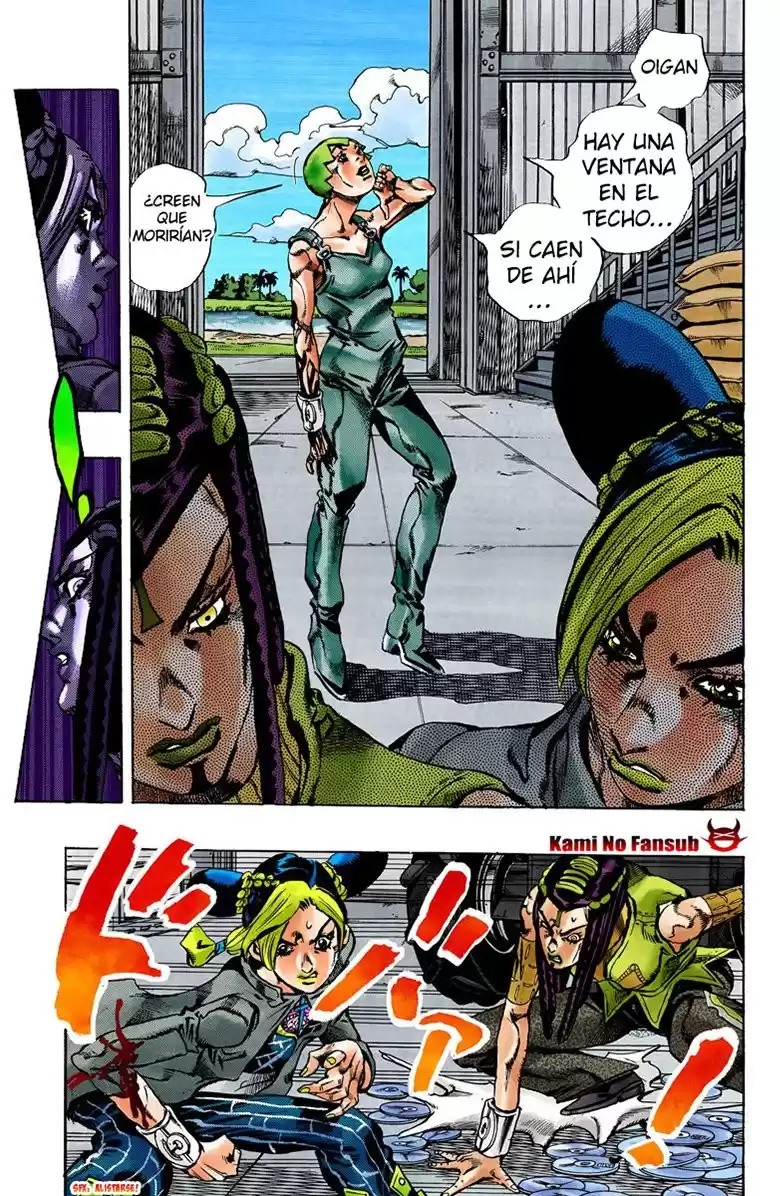 JoJo's Bizarre Adventure Parte 6: Stone Ocean Full Color Capitulo 33: Foo Fighters parte 3 página 7