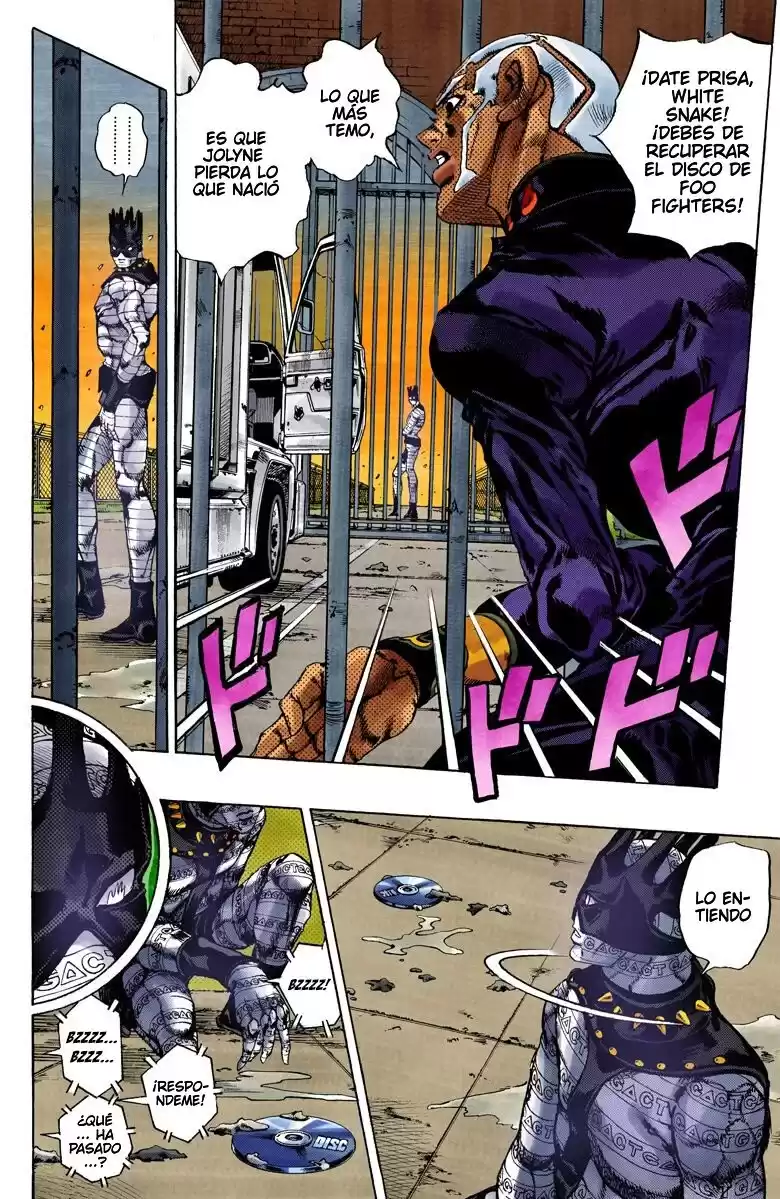 JoJo's Bizarre Adventure Parte 6: Stone Ocean Full Color Capitulo 91: Whitesnake - El Perseguidor parte 3 página 4