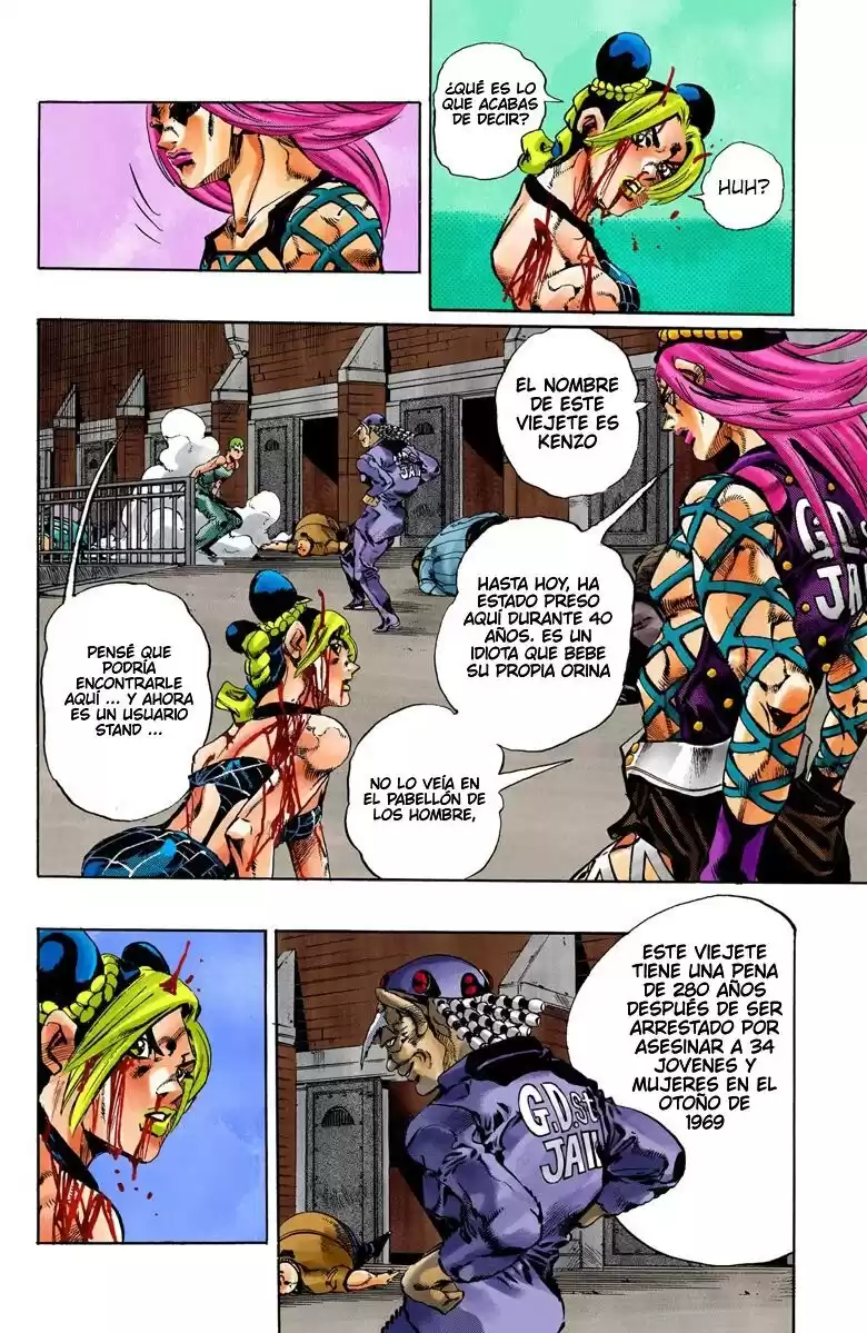 JoJo's Bizarre Adventure Parte 6: Stone Ocean Full Color Capitulo 68: Arde, Dragon's Dream parte 2 página 10