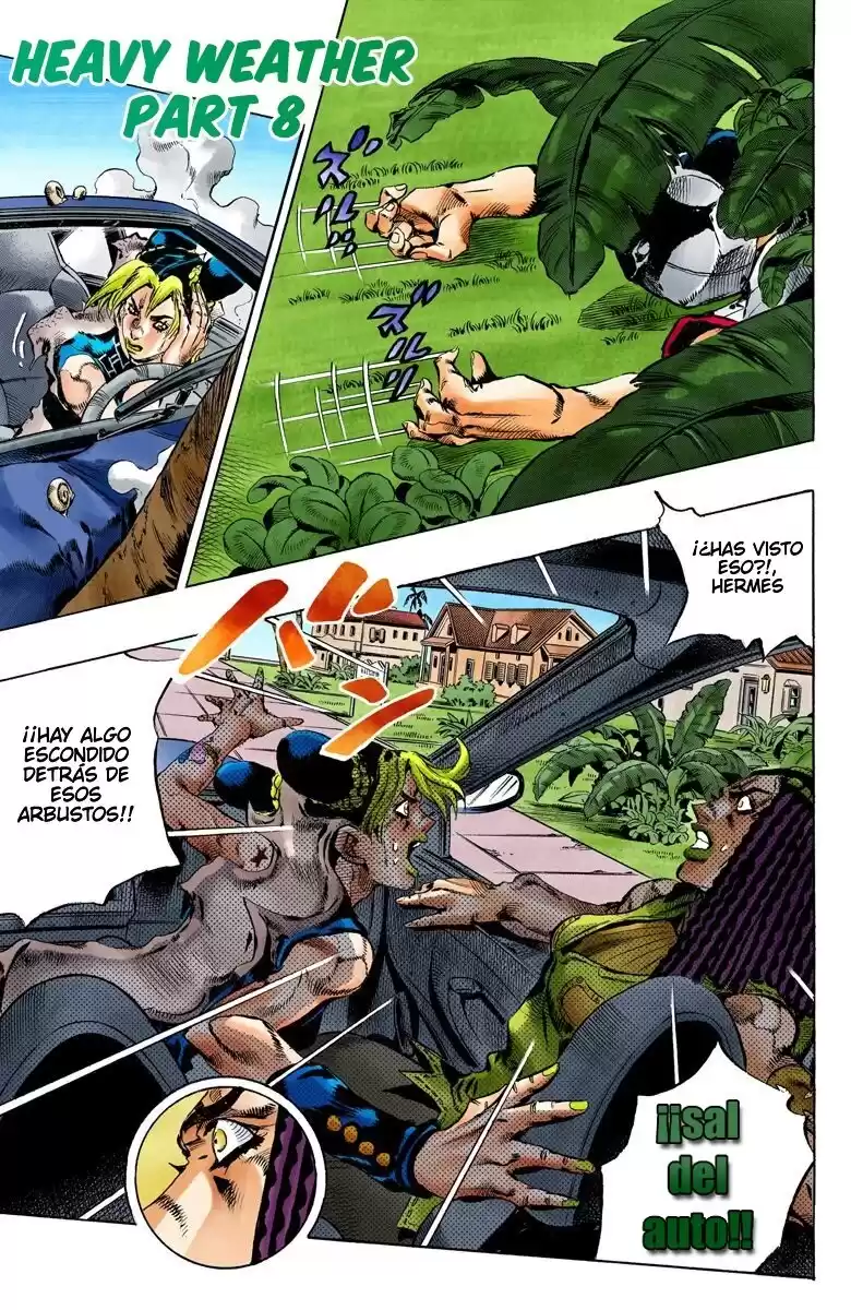 JoJo's Bizarre Adventure Parte 6: Stone Ocean Full Color Capitulo 132: Heavy Weather parte 8 página 1