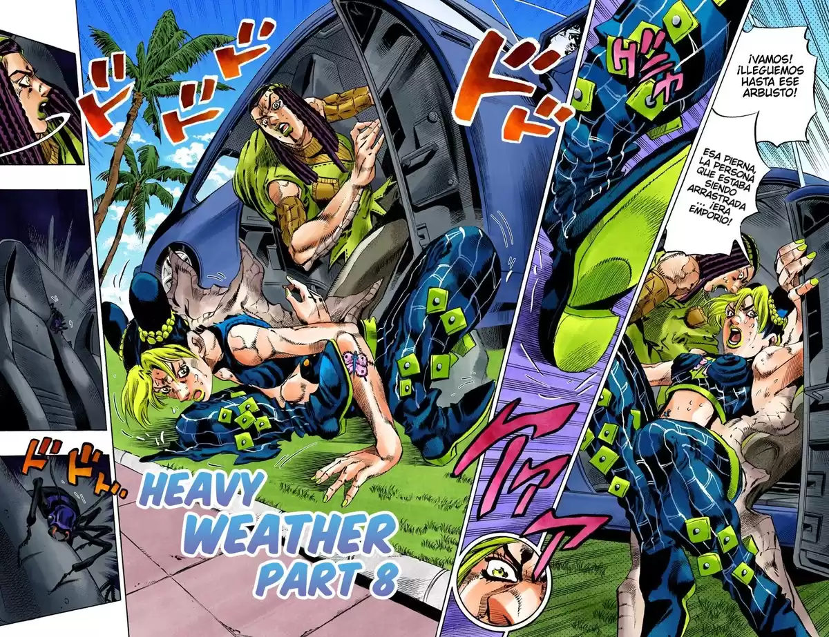 JoJo's Bizarre Adventure Parte 6: Stone Ocean Full Color Capitulo 132: Heavy Weather parte 8 página 2