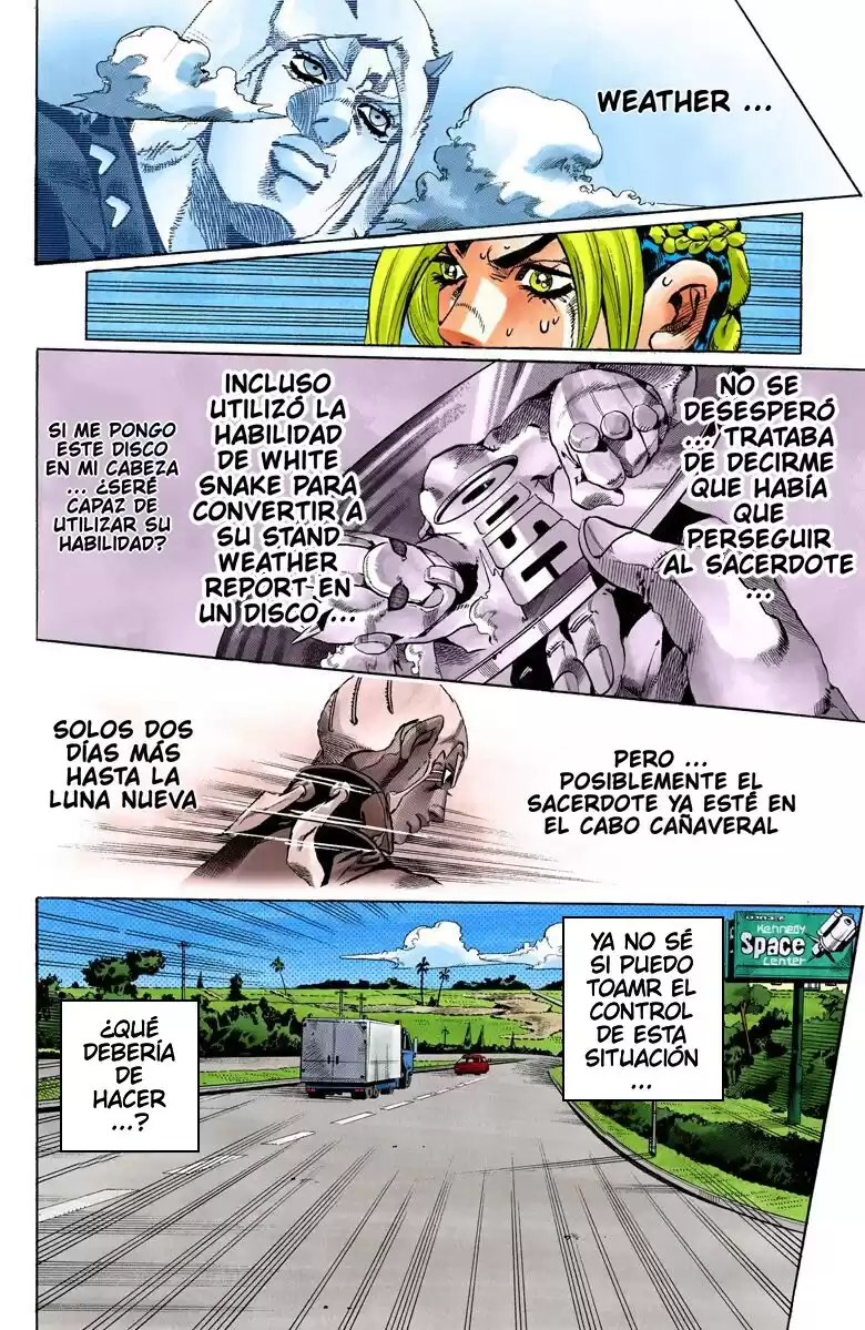 JoJo's Bizarre Adventure Parte 6: Stone Ocean Full Color Capitulo 138: Llegando a Cabo Cañaveral página 2