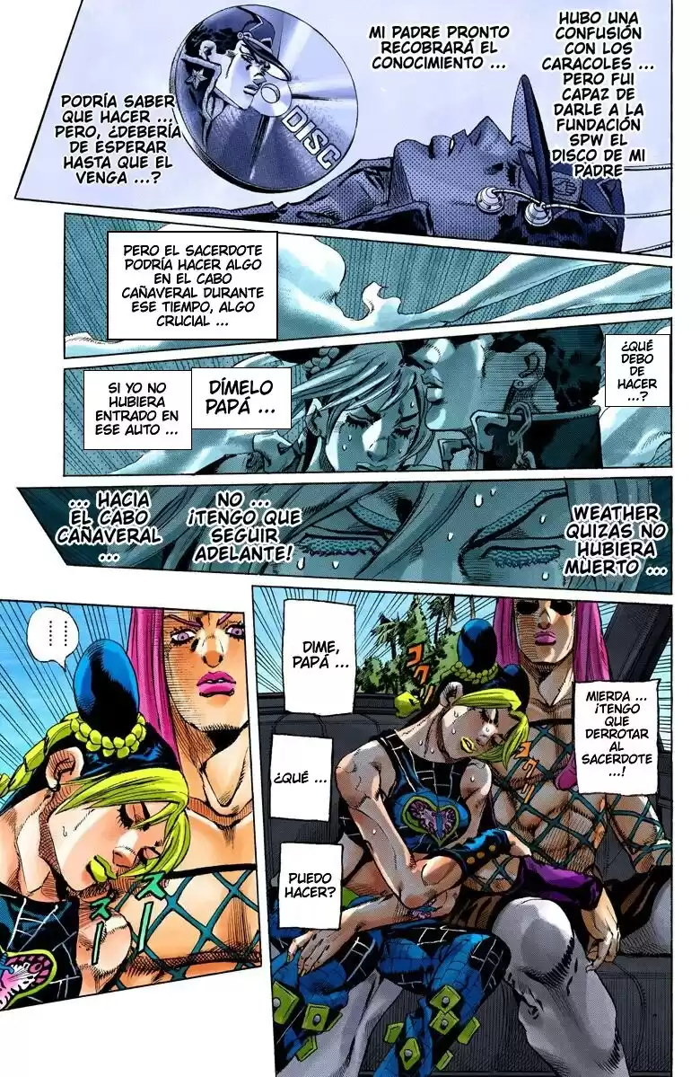 JoJo's Bizarre Adventure Parte 6: Stone Ocean Full Color Capitulo 138: Llegando a Cabo Cañaveral página 3