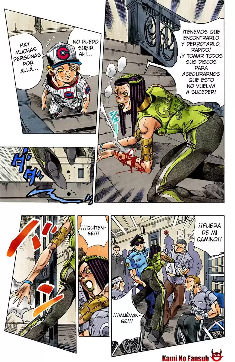 JoJo's Bizarre Adventure Parte 6: Stone Ocean Full Color Capitulo 25: El Kiss de Hermes parte 5 página 5