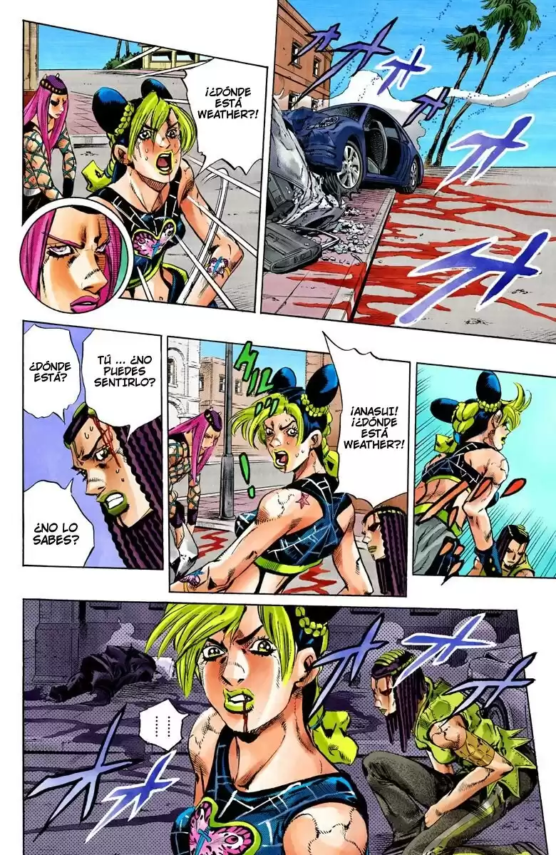 JoJo's Bizarre Adventure Parte 6: Stone Ocean Full Color Capitulo 137: Heavy Weather parte 13 página 12