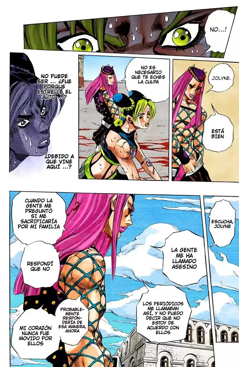 JoJo's Bizarre Adventure Parte 6: Stone Ocean Full Color Capitulo 137: Heavy Weather parte 13 página 14