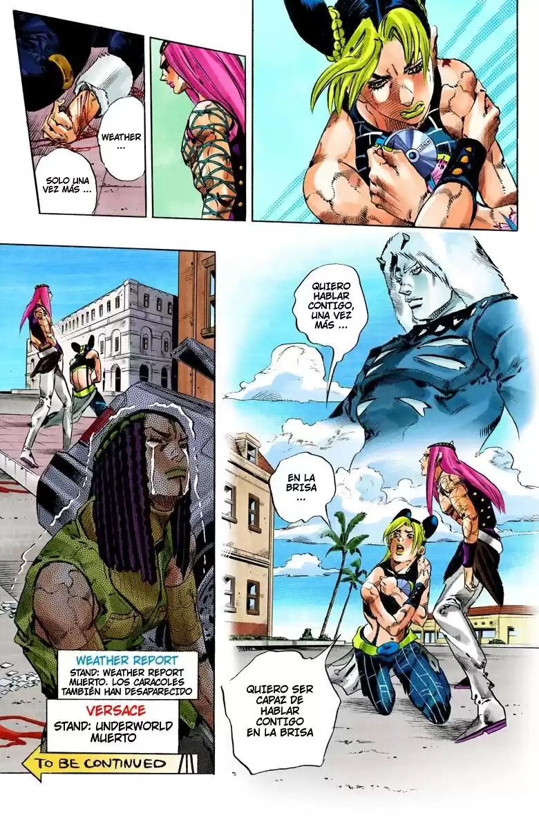 JoJo's Bizarre Adventure Parte 6: Stone Ocean Full Color Capitulo 137: Heavy Weather parte 13 página 17