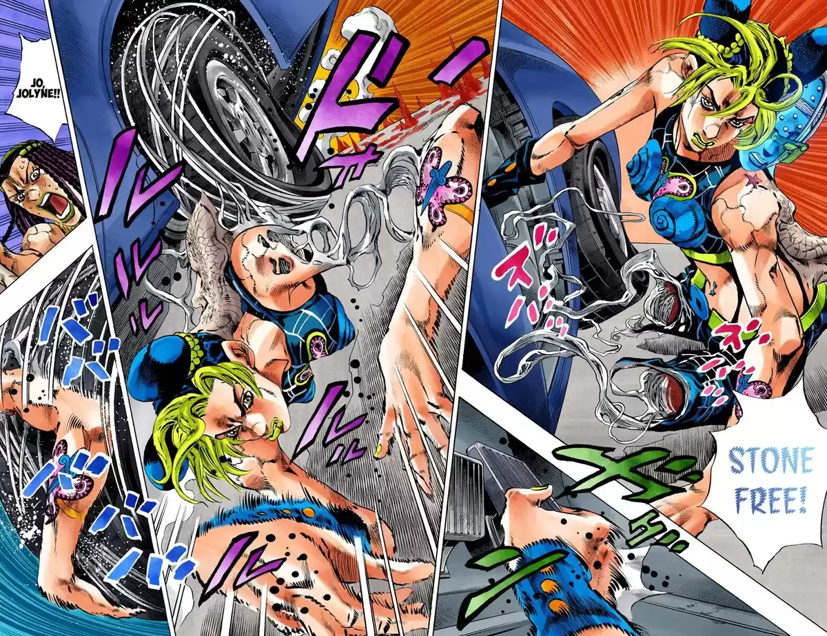 JoJo's Bizarre Adventure Parte 6: Stone Ocean Full Color Capitulo 137: Heavy Weather parte 13 página 6