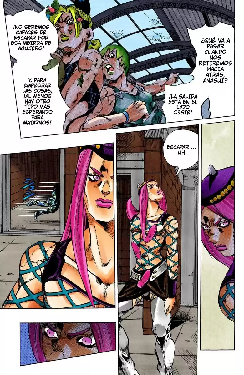 JoJo's Bizarre Adventure Parte 6: Stone Ocean Full Color Capitulo 78: ¡Aquí Viene Yo-Yo Ma! parte 1 página 6