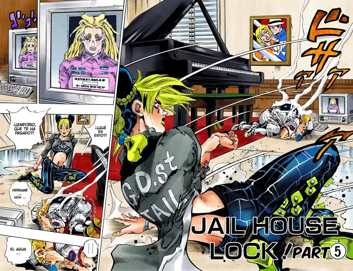 JoJo's Bizarre Adventure Parte 6: Stone Ocean Full Color Capitulo 100: ¡Jail House Lock! parte 5 página 4