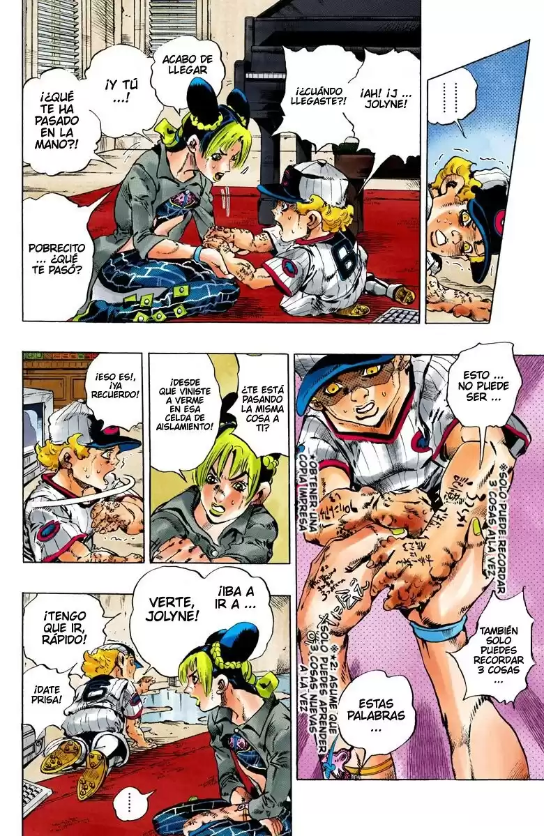 JoJo's Bizarre Adventure Parte 6: Stone Ocean Full Color Capitulo 100: ¡Jail House Lock! parte 5 página 5