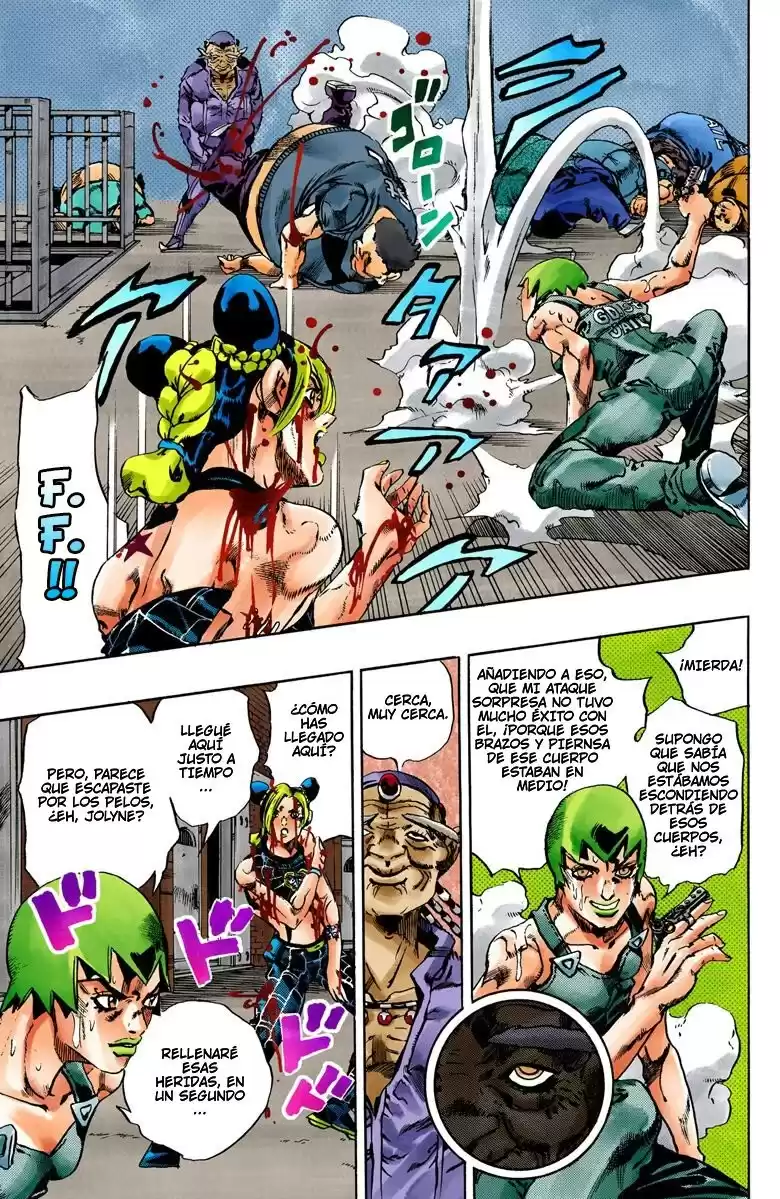 JoJo's Bizarre Adventure Parte 6: Stone Ocean Full Color Capitulo 67: Arde, Dragon's Dream parte 1 página 12