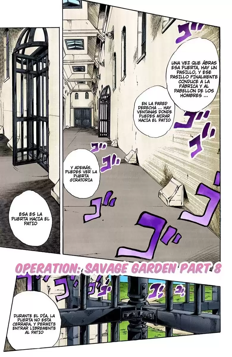 JoJo's Bizarre Adventure Parte 6: Stone Ocean Full Color Capitulo 47: Operación: Savage Garden parte 8 página 1