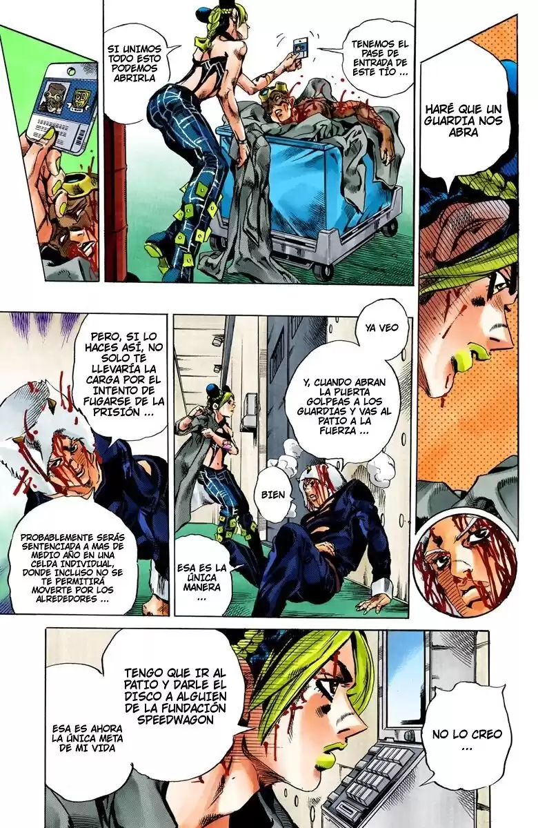 JoJo's Bizarre Adventure Parte 6: Stone Ocean Full Color Capitulo 47: Operación: Savage Garden parte 8 página 3