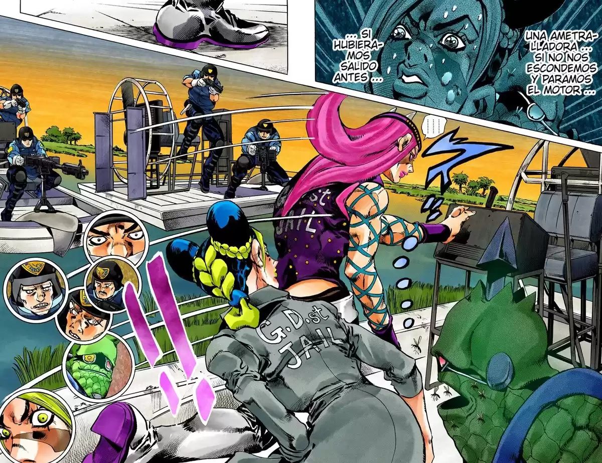 JoJo's Bizarre Adventure Parte 6: Stone Ocean Full Color Capitulo 81: ¡Aquí Viene Yo-Yo Ma! parte 4 página 2