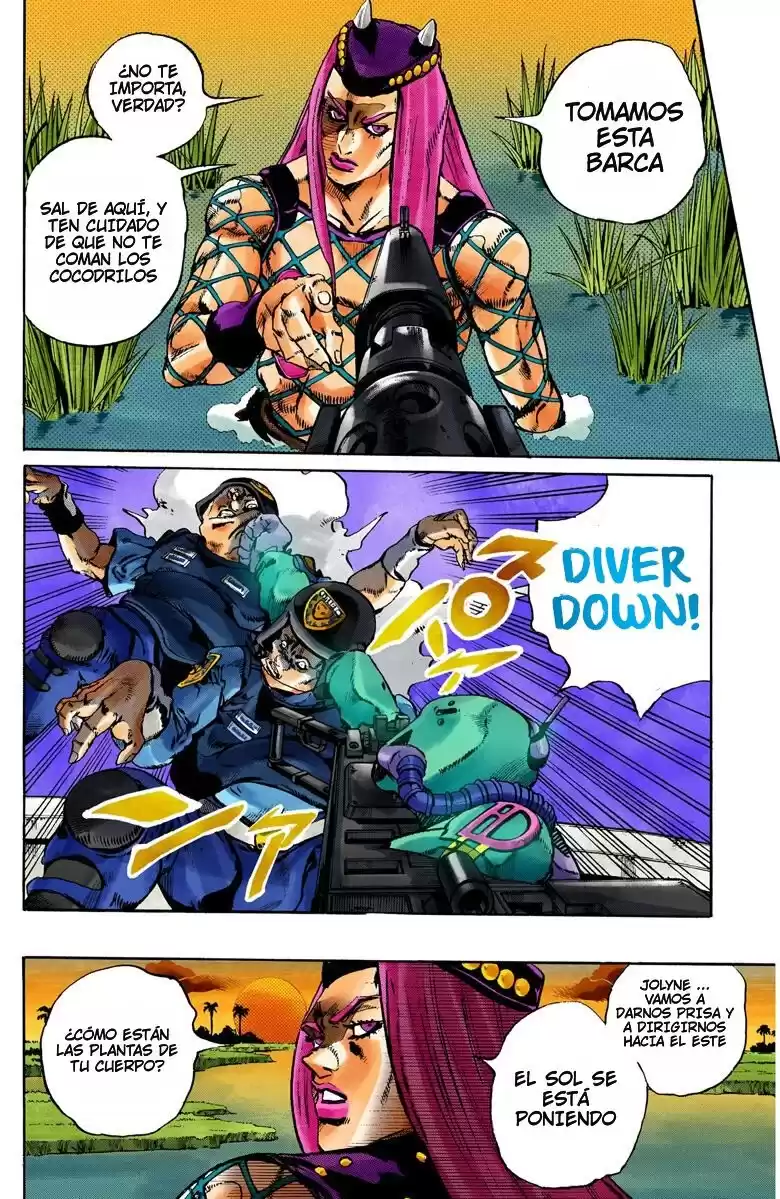 JoJo's Bizarre Adventure Parte 6: Stone Ocean Full Color Capitulo 81: ¡Aquí Viene Yo-Yo Ma! parte 4 página 7