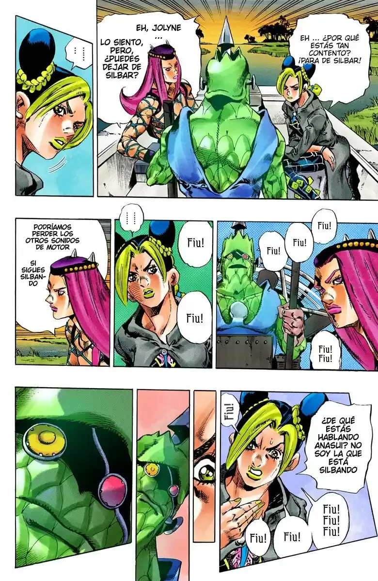 JoJo's Bizarre Adventure Parte 6: Stone Ocean Full Color Capitulo 81: ¡Aquí Viene Yo-Yo Ma! parte 4 página 9