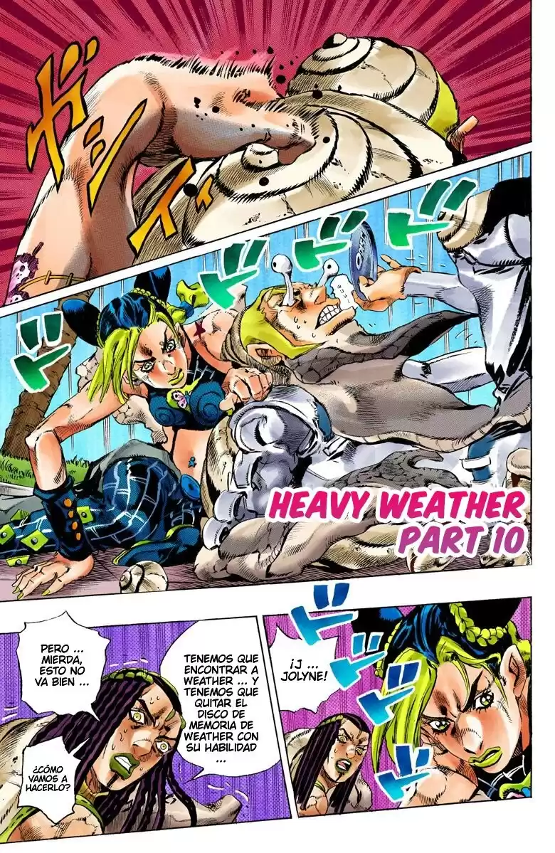 JoJo's Bizarre Adventure Parte 6: Stone Ocean Full Color Capitulo 134: Heavy Weather parte 10 página 1