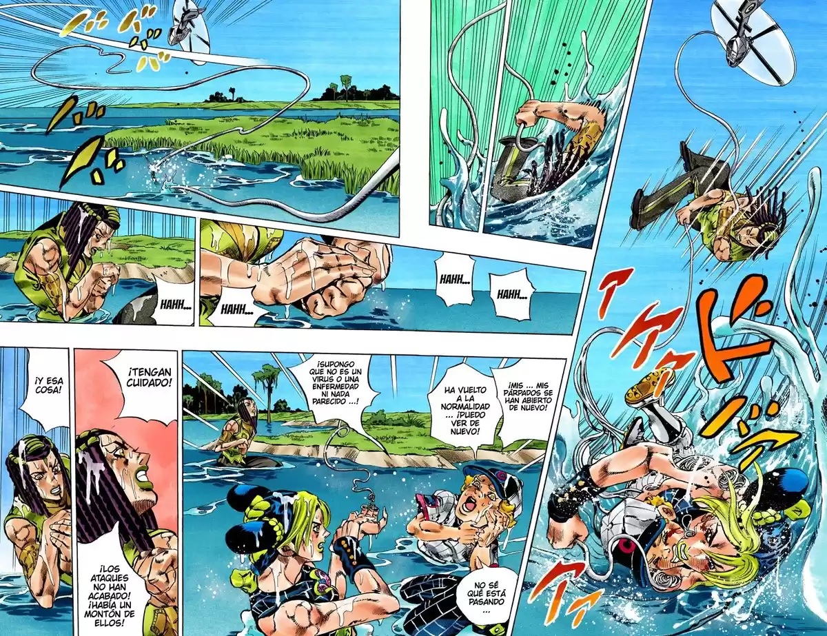 JoJo's Bizarre Adventure Parte 6: Stone Ocean Full Color Capitulo 113: Sky High parte 2 página 12