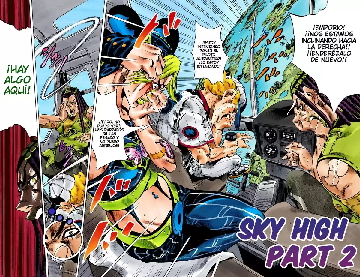 JoJo's Bizarre Adventure Parte 6: Stone Ocean Full Color Capitulo 113: Sky High parte 2 página 2