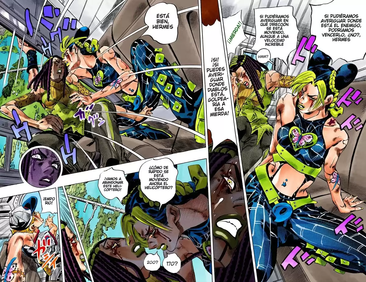 JoJo's Bizarre Adventure Parte 6: Stone Ocean Full Color Capitulo 113: Sky High parte 2 página 6