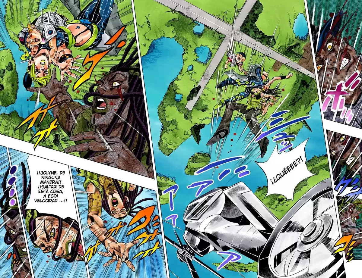 JoJo's Bizarre Adventure Parte 6: Stone Ocean Full Color Capitulo 113: Sky High parte 2 página 7