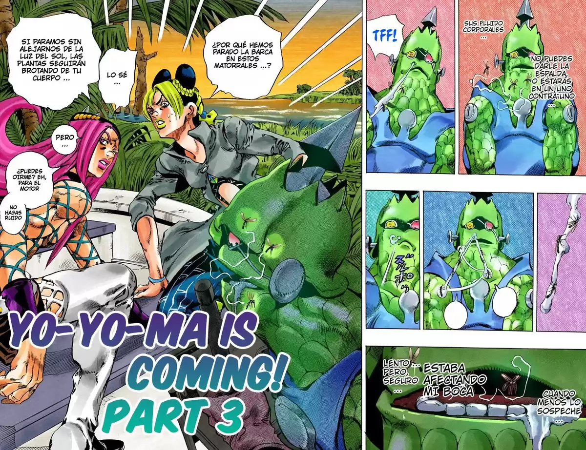 JoJo's Bizarre Adventure Parte 6: Stone Ocean Full Color Capitulo 80: ¡Aquí Viene Yo-Yo Ma! parte 3 página 2