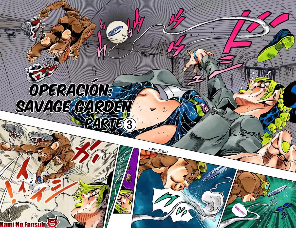 JoJo's Bizarre Adventure Parte 6: Stone Ocean Full Color Capitulo 42: Operación: Savage Garden parte 3 página 4