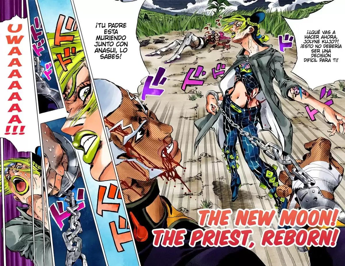 JoJo's Bizarre Adventure Parte 6: Stone Ocean Full Color Capitulo 95: ¡Luna Nueva! Nuevo Sacerdote página 2