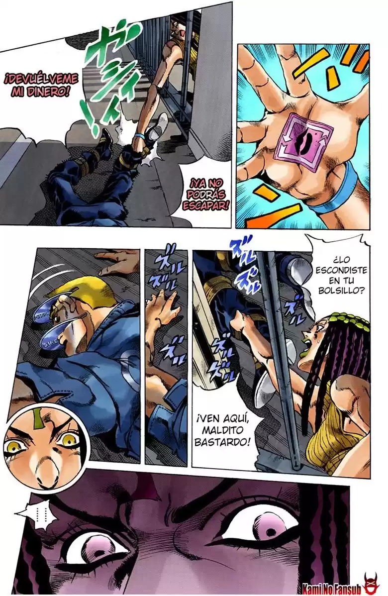 JoJo's Bizarre Adventure Parte 6: Stone Ocean Full Color Capitulo 22: El kiss de Hermes parte 2 página 5