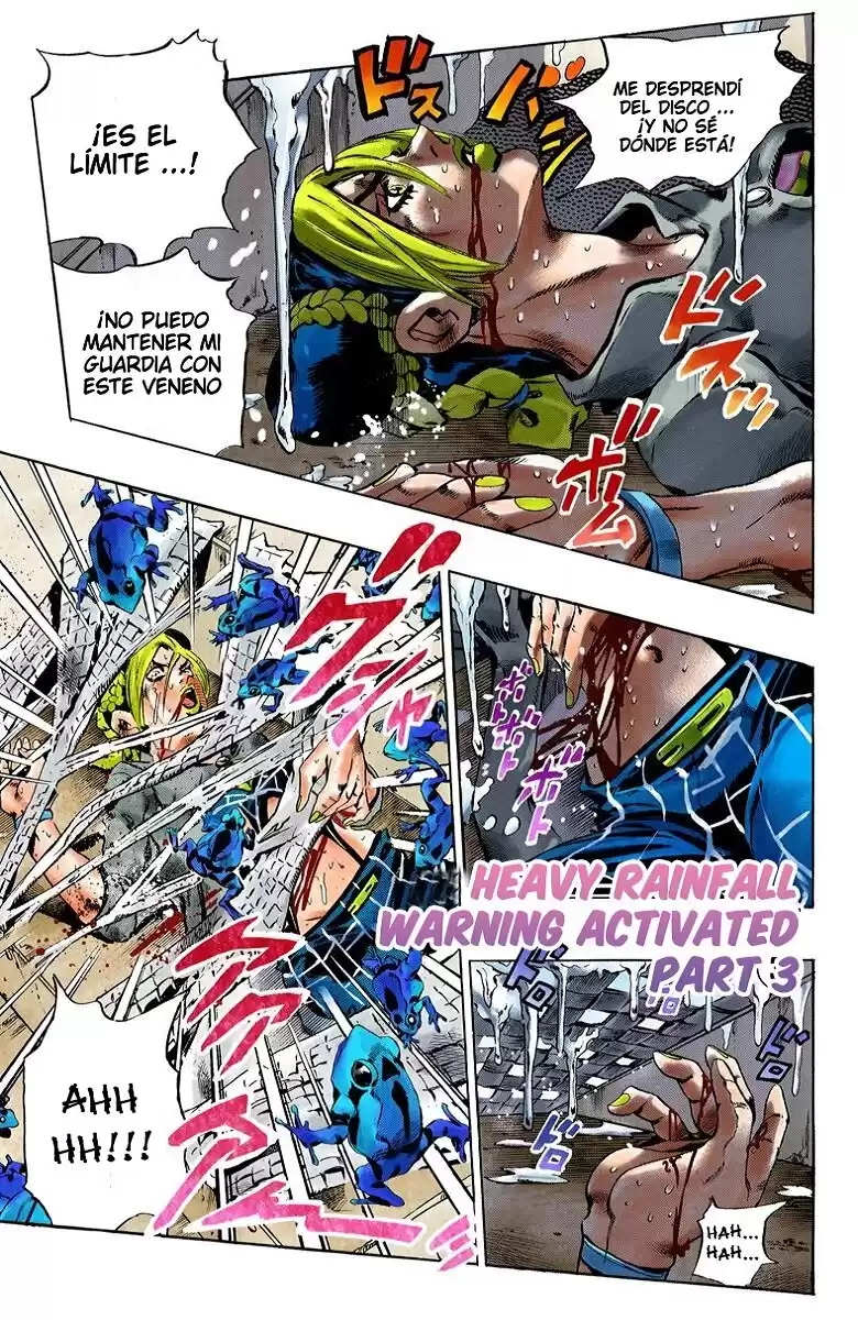 JoJo's Bizarre Adventure Parte 6: Stone Ocean Full Color Capitulo 50: Aviso de Precipitación Repentina parte 3 página 1