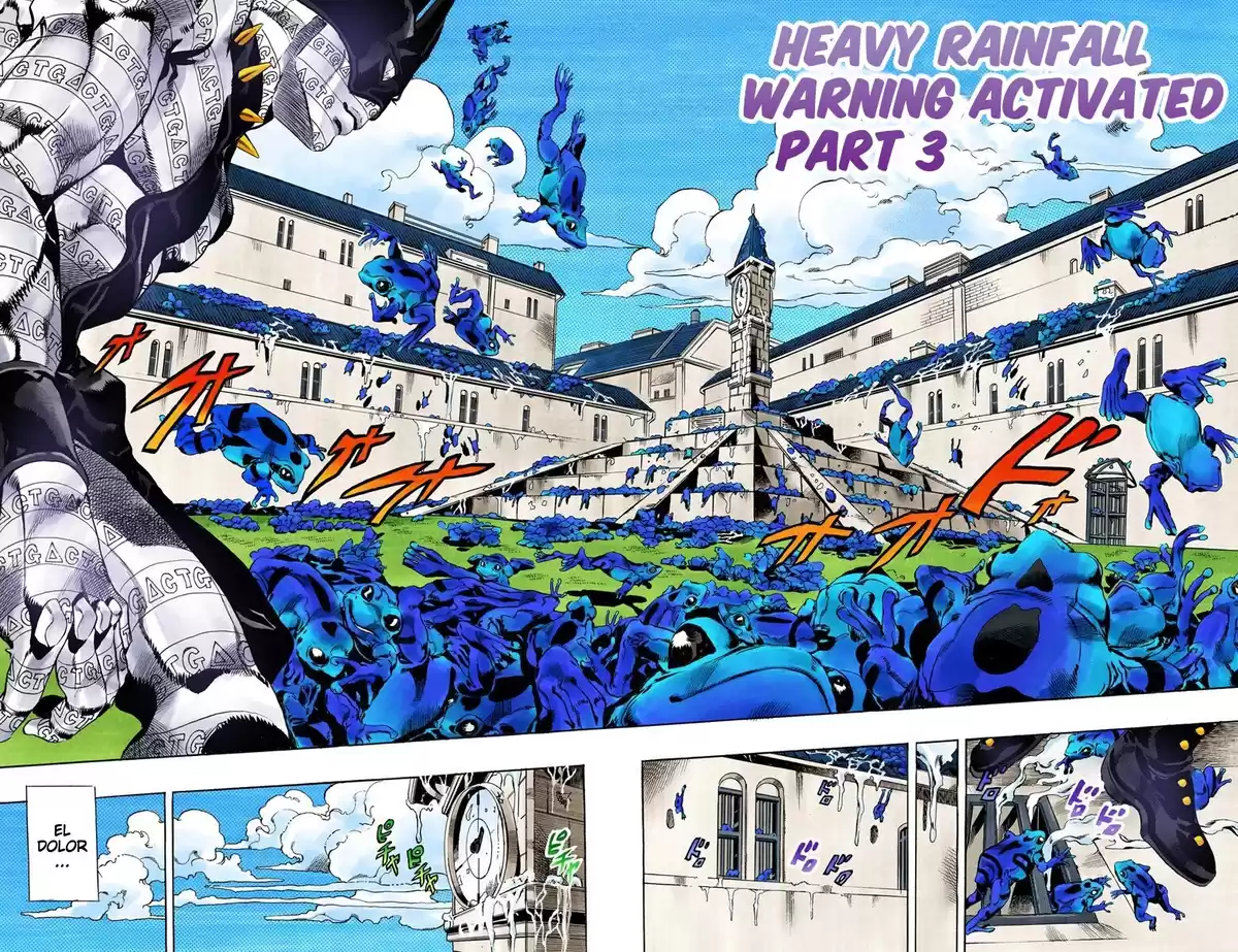 JoJo's Bizarre Adventure Parte 6: Stone Ocean Full Color Capitulo 50: Aviso de Precipitación Repentina parte 3 página 2