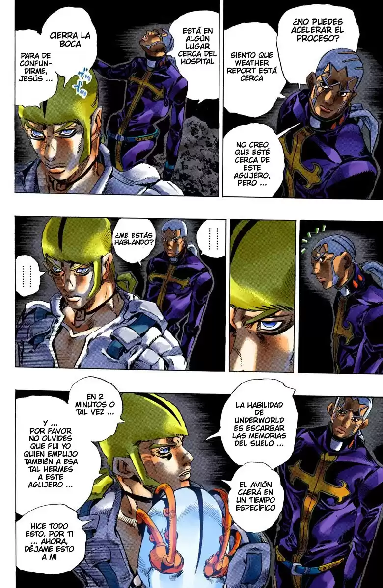 JoJo's Bizarre Adventure Parte 6: Stone Ocean Full Color Capitulo 121: Under World parte 3 página 7