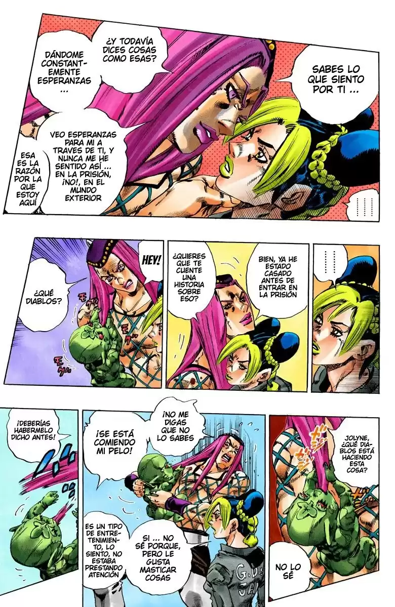 JoJo's Bizarre Adventure Parte 6: Stone Ocean Full Color Capitulo 92: Whitesnake - El Perseguidor parte 4 página 3