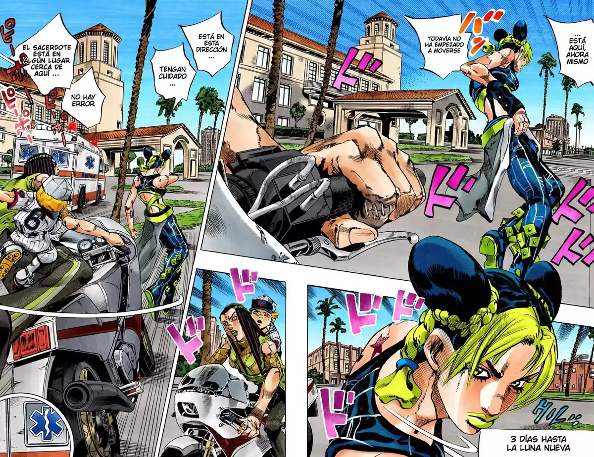 JoJo's Bizarre Adventure Parte 6: Stone Ocean Full Color Capitulo 118: Tres Días para la Luna Nueva página 4