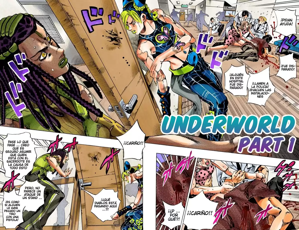 JoJo's Bizarre Adventure Parte 6: Stone Ocean Full Color Capitulo 119: Under World parte 1 página 2