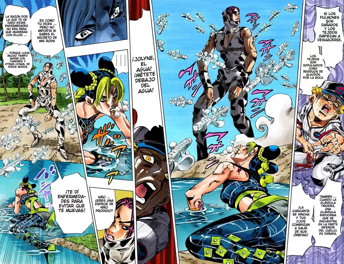 JoJo's Bizarre Adventure Parte 6: Stone Ocean Full Color Capitulo 115: Sky High parte 4 página 10