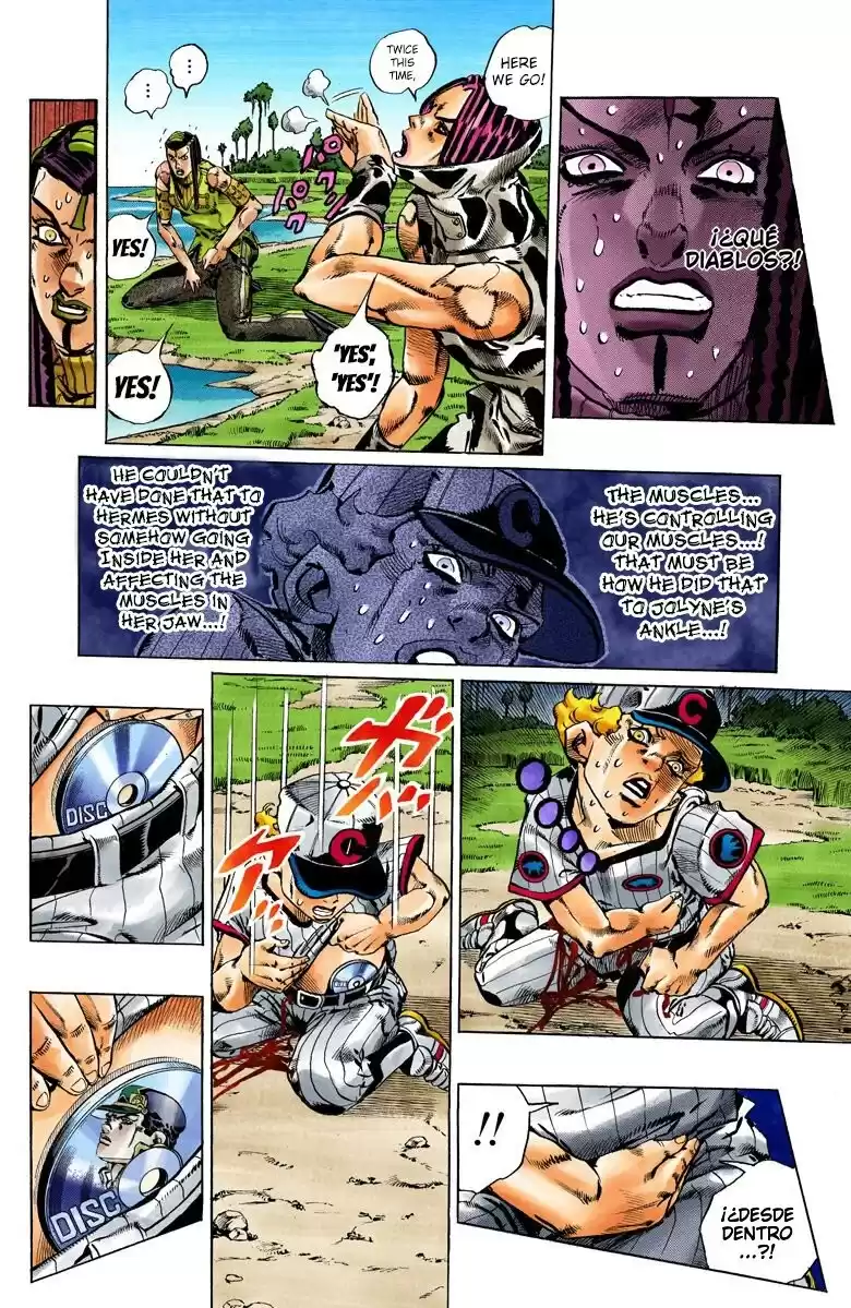 JoJo's Bizarre Adventure Parte 6: Stone Ocean Full Color Capitulo 115: Sky High parte 4 página 5