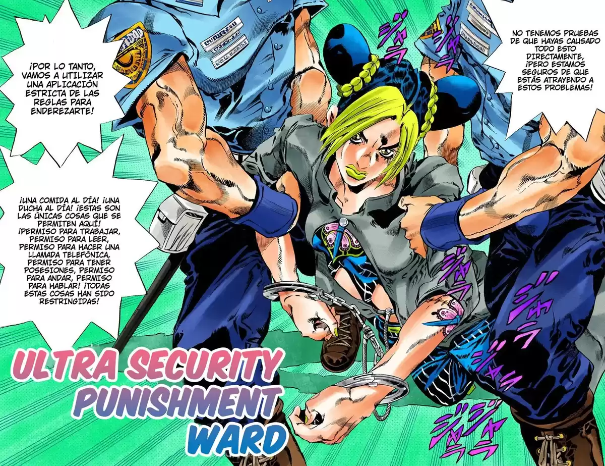 JoJo's Bizarre Adventure Parte 6: Stone Ocean Full Color Capitulo 58: Sala de Castigo de Ultra Seguridad página 2