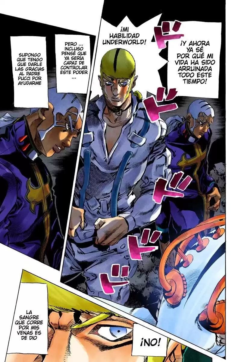 JoJo's Bizarre Adventure Parte 6: Stone Ocean Full Color Capitulo 122: Under World parte 4 página 7