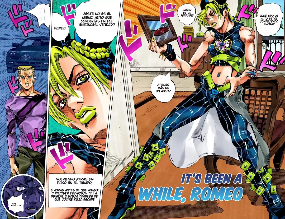 JoJo's Bizarre Adventure Parte 6: Stone Ocean Full Color Capitulo 111: Mucho Tiempo Sin Vernos, Romeo página 2