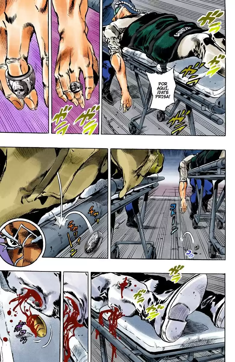 JoJo's Bizarre Adventure Parte 6: Stone Ocean Full Color Capitulo 103: Tres Hombres en un Hospital página 5